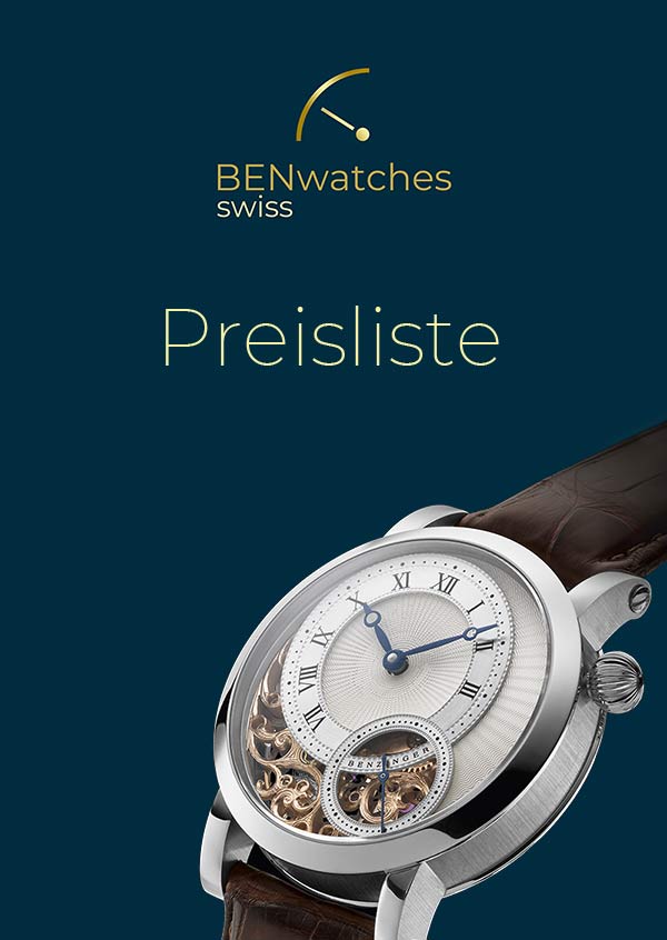 Preisliste Benzinger Uhrenunikate