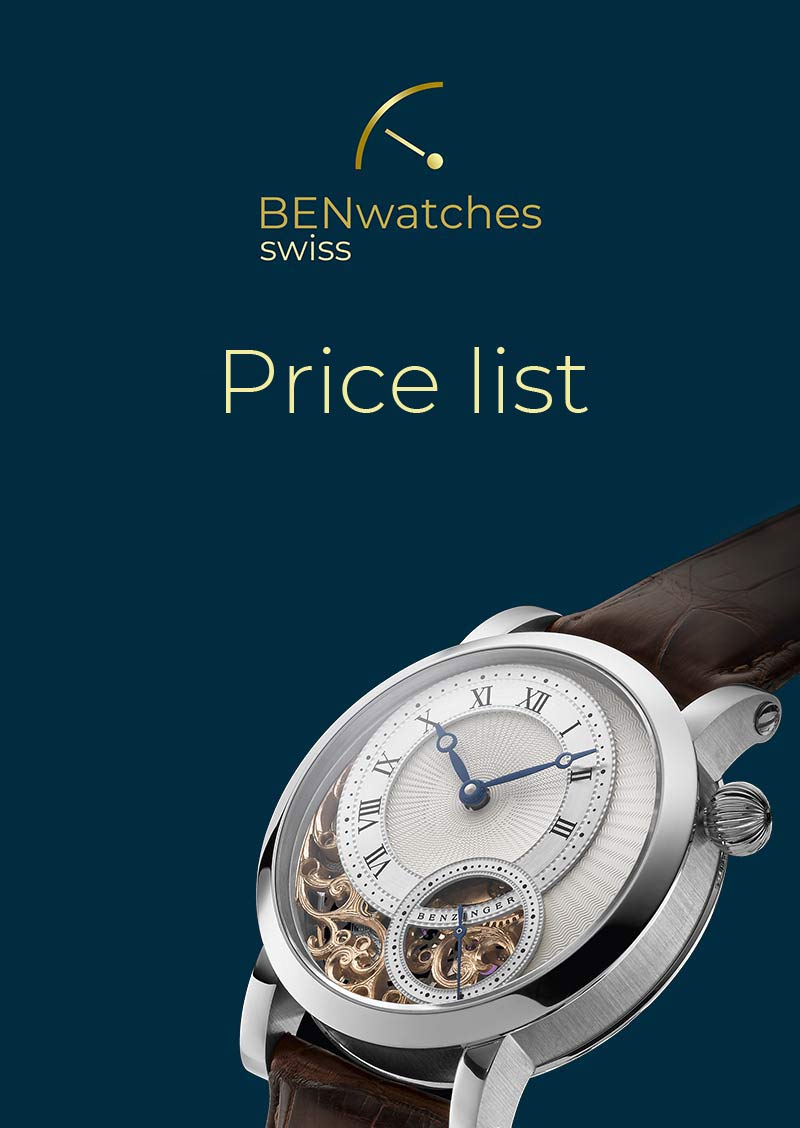 Price list BENwatches / Benzinger