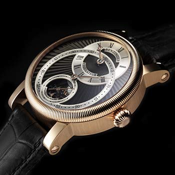 Benzinger Uhr Regulateur Gold