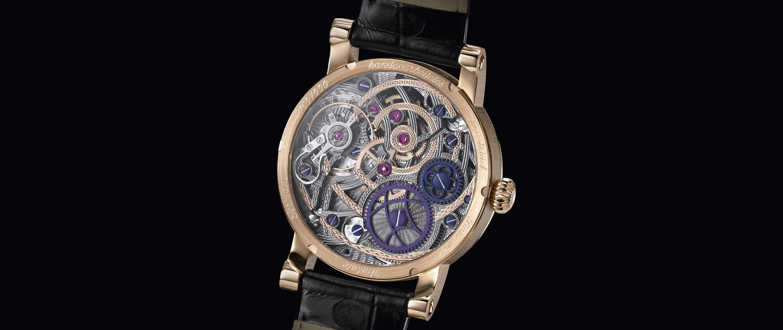 Benzinger Uhr Regulateur Gold Black 2021 Rückseite