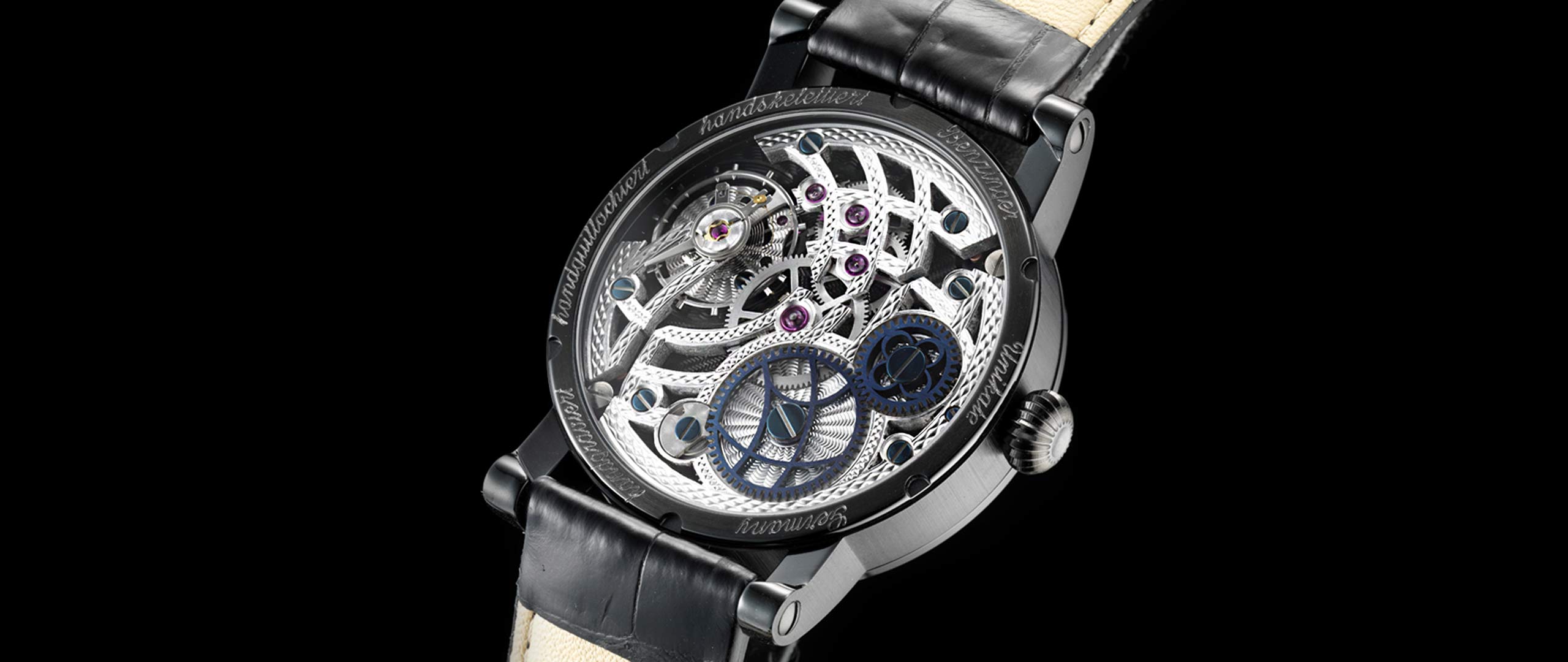 Benzinger Uhr Subskription 4 Black Rückseite