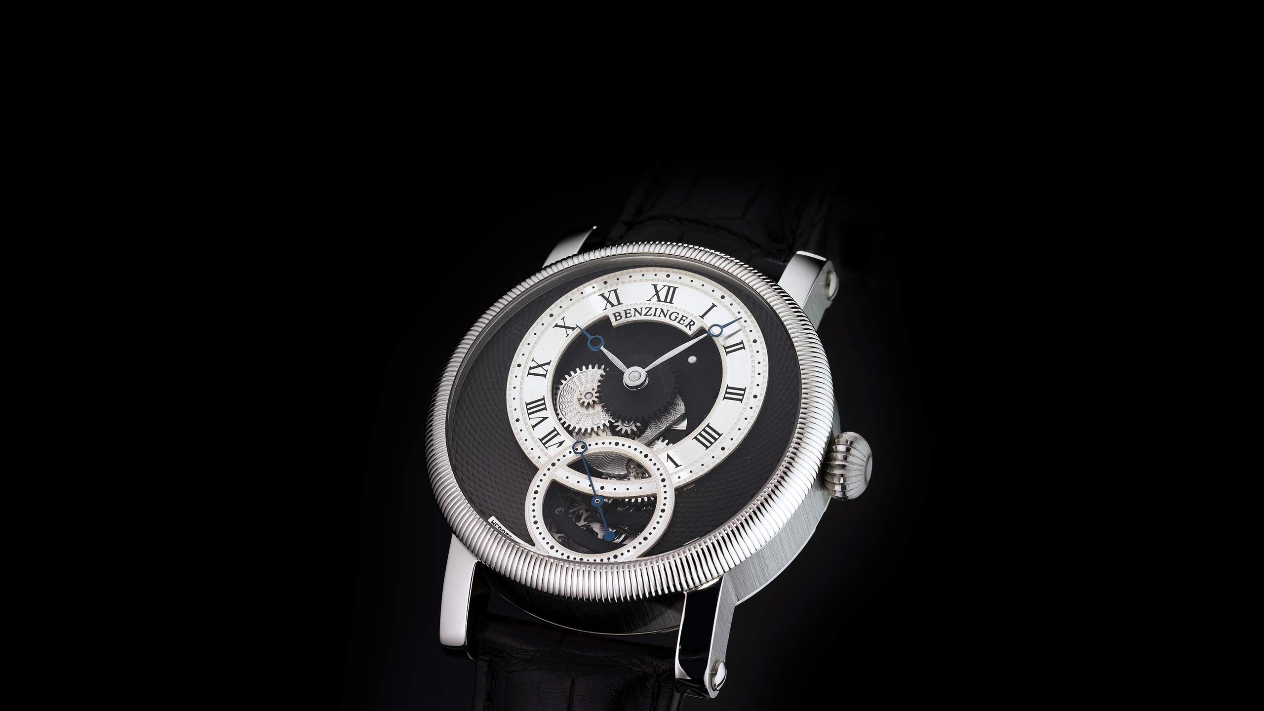 Benzinger Uhr Subskription 4 Ebony Open Frontal