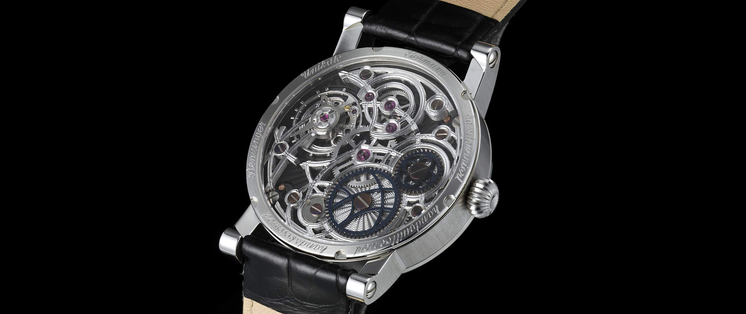 Benzinger Uhr Subskription 4 Ebony Open Rückseite