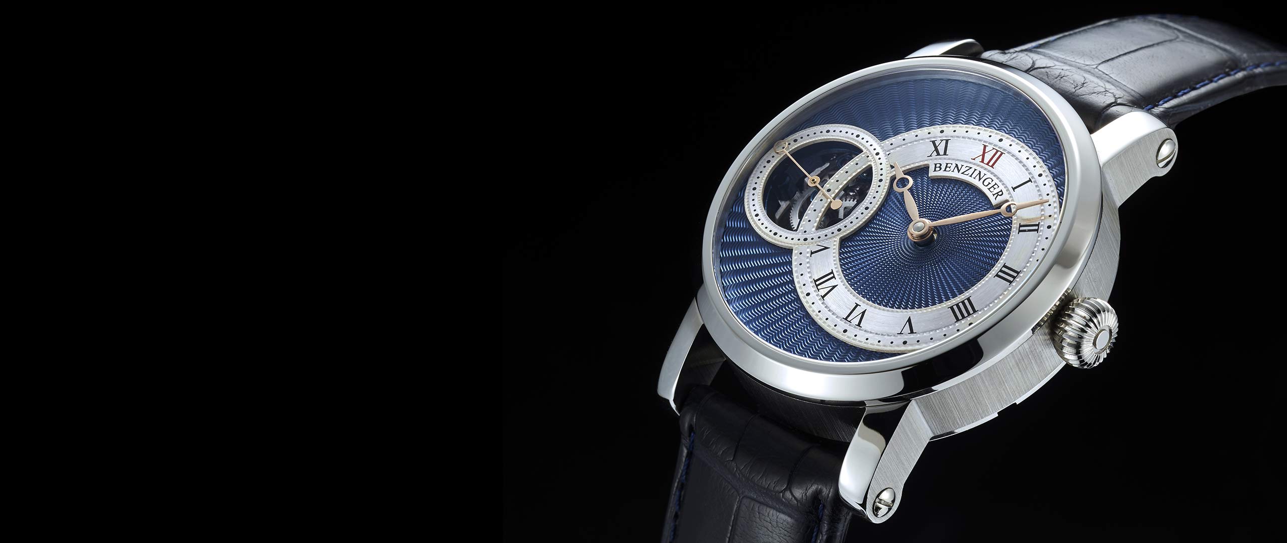 Benzinger Uhr Subskription Reverse Blue
