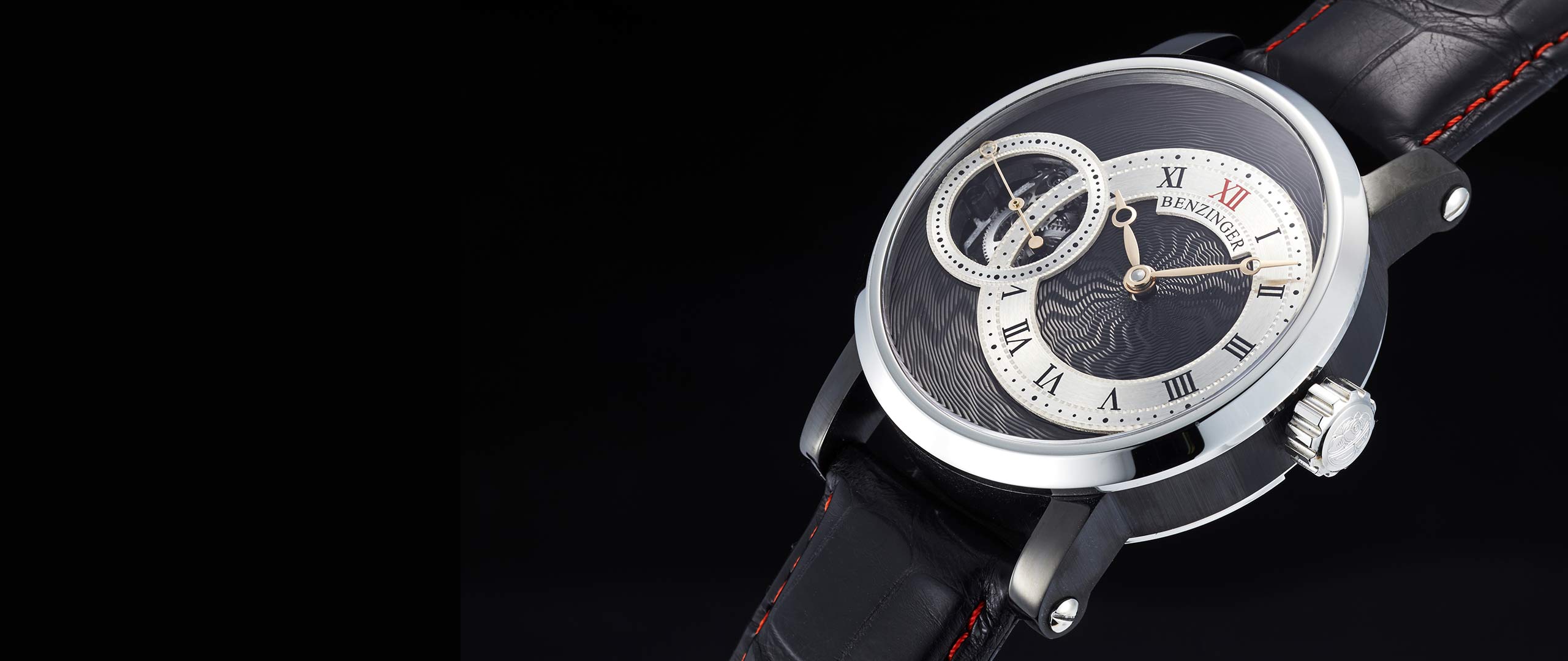 Benzinger Uhr Subskription 8 Reverse Black